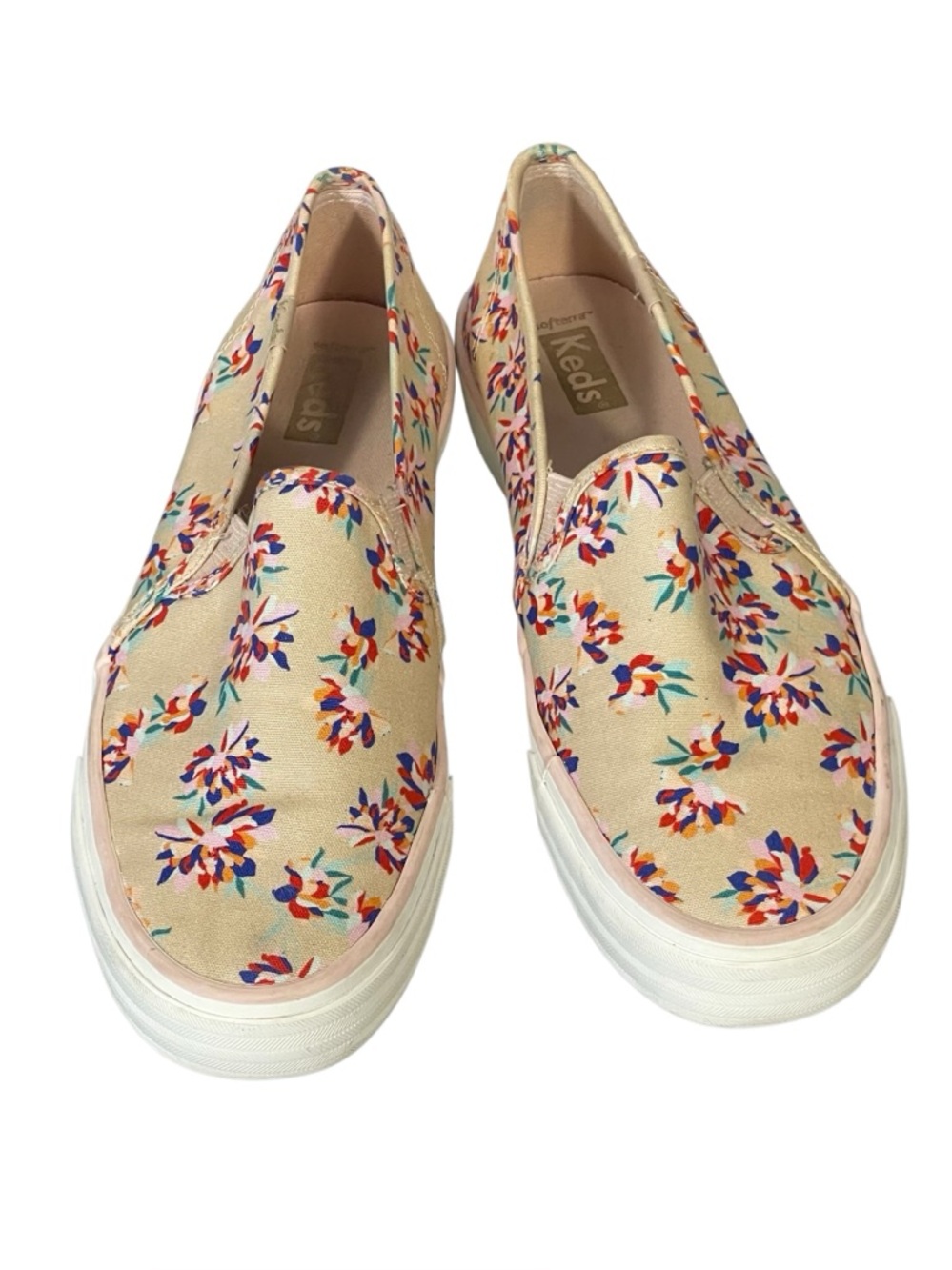 Keds Women’s Double Decker Floral Canvas Slip On Sneaker Shoe Sz 8
